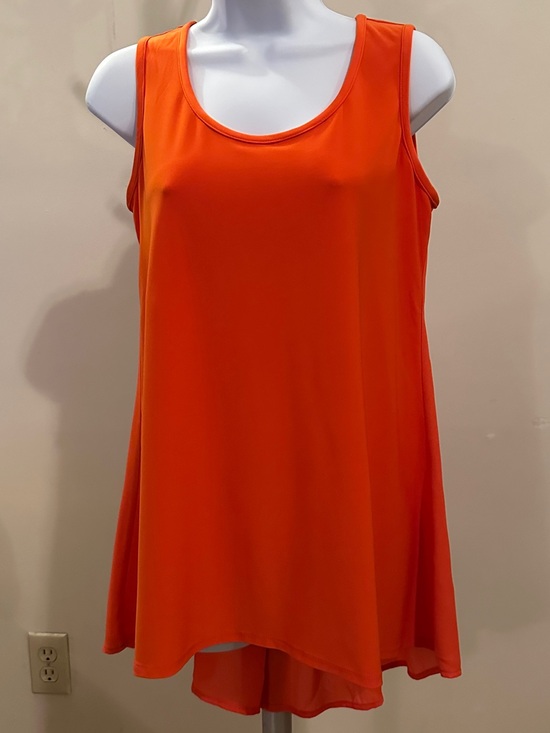 Joseph Ribkoff Tops - Joseph Ribkoff Vibrant Orange Sleeveless Swing Tank